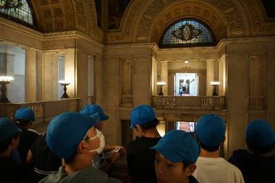 中央玄関を上から見ると